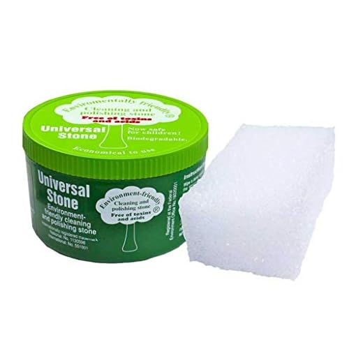Universal Stone - The All-Purpose Stone That Foams, Cleans, Polishes and Protects. Sponge Included. Eco Friendly and Biodegradable (650g)