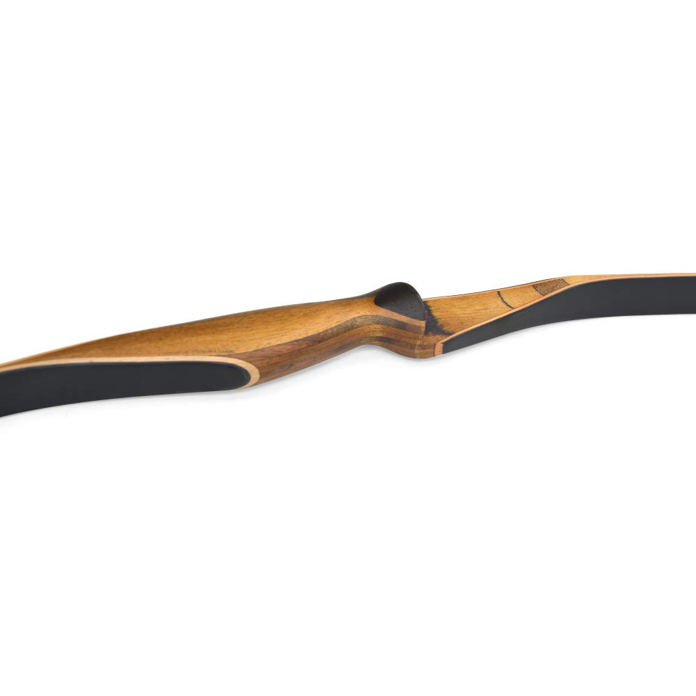 54" Tradizionale Longbow Arco Ricurvo 10-35lbs Arco di Legno da Caccia per Arco di Pratica Bersaglio