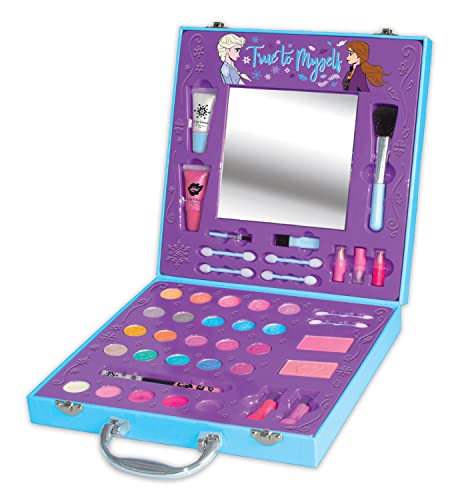 Disney Frozen Glitter Makeover Studio Beauty Kit – All-in-One Beauty for Eyes, Cheeks and Lips for A