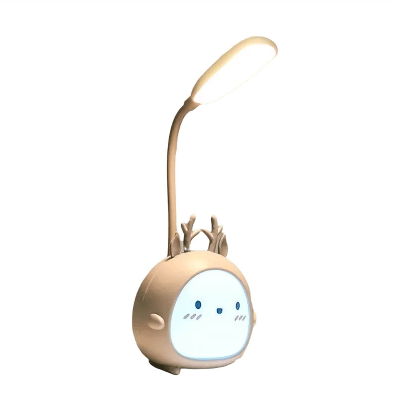 Reading Light, USB Rechargeable -Speed Dimming Cute Dormitory Learning Reading Desk Lamp Eye Protection(3)