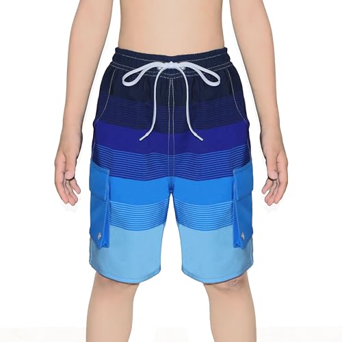 Boys Swim Trunks Compression Liner 9 Inch Board Shorts Quick Dry Bathing Suit with Boxer Brief Swimwear4