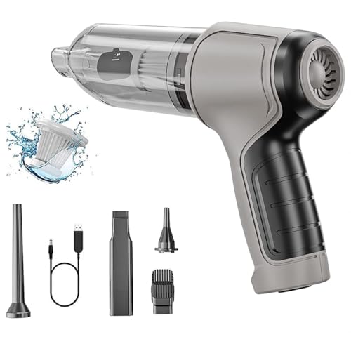 Aspiradora De Mano Inalambrica, Dispositivos InaláMbricos Handheld Vacuum Ligero Y PortáTil Aspiradora para Carro, para Coche, Hogar, Oficina.,White