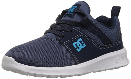 DC girls Heathrow Skate Shoe, Blue/Blue/Blue, 1 Little Kid US