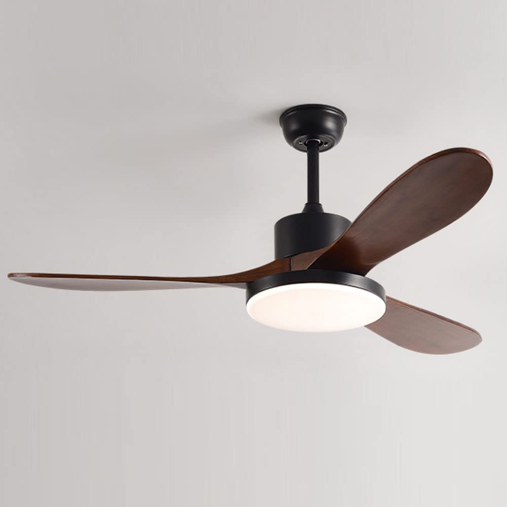 Ventilateur de plafond silencieux 3 vitesses à éclairage LED
