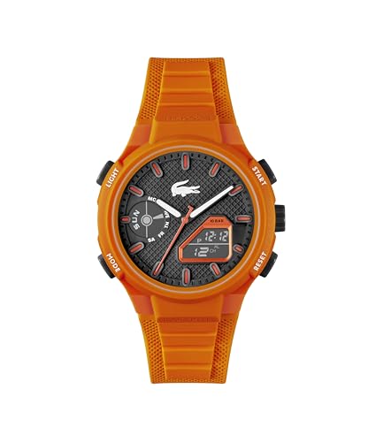 Lacoste LC33 Reloj analógico y Digital para Hombre, Correa de Sil...