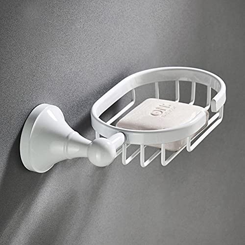 Matériel de salle de bain laiton blanc avec porte-serviette et sèche-cheveux