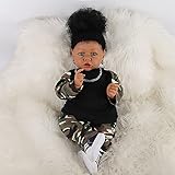 Photo Gallery hlily reborn baby doll, bambola di razza mista africana realistica in vinile morbido, bambola neonato per bambini dai 3 anni in su Photo Gallery hlily reborn baby doll, bambola di razza mista africana realistica in vinile morbido, bambola neonato per bambini dai 3 anni in su