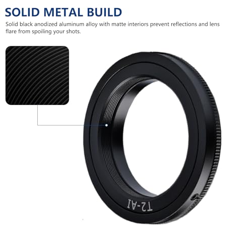 Anillo Adaptador Lightdow T/T2 para Montura Nikon F, Canon EF, Canon RF, Sony E, Nikon Z y Micro Cuatro Tercios miniatura 6