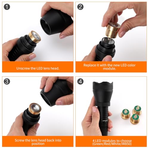 Image of LUMENSHOOTER A10 Ultimate Green Hunting Light Kit
