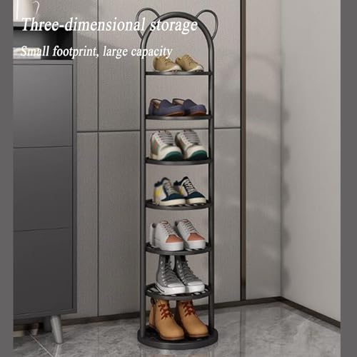 Étagère à chaussures en métal compacte pour libérer les petits placards