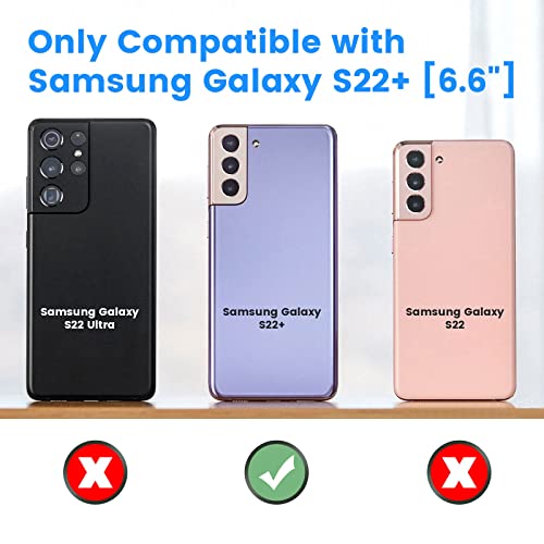 Battery Case For Samsung S22 Plus, 6000Mah Rechargeable Charging Case For Samsung Galaxy S22 Plus External Backup Power Battery Charger Case,Extended Your Battery Life Black #TOP1