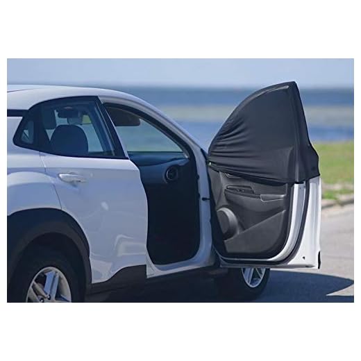 2 Pack Universal Car Window Screen for Camping Car Driver Side Window Sun Shade-Fit Most Large SUVs,Pickups, Trucks,Minivans