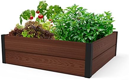 Keter Elevated Garden Bed - Which 5 Features Will Surprise You? 6 Keter 48" X 48" inches Wood Look Raised Garden Bed, Durable Outdoor Herb Garden Planter for Vegetables, Flowers, and Succulents, Brown