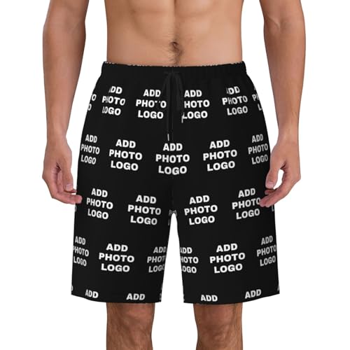 Custom Shorts for Men, Custom Swim Trunks Men Personalized Funny Swim Trunks Beach Board Shorts Swim Shorts Swimwear