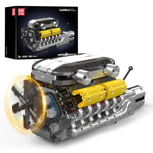 Mould King 10202 Tecnología Motor de Coche Modelo de Bloques de construcción, 1260 Piezas de Pinza Bloques de construcción Motor de Coche Juego de Juguete (a Partir de 14 años niños/niñas)