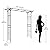 YITAHOME Metal Garden Arbor, 81" H Garden Arch Trellis for Climbing Plants Outdoor Backyard Lawn, Wedding Arches for Ceremony Decoration