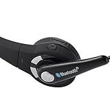 KIMODO Auriculares Bluetooth inalámbricos con Mic para el Ordenador de teléfonos celulares PS3 (Black, One Size)