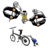 Mimoke Fahrrad Gepäckträger-Zugklemme 10–45 mm – Robuste Klemme zur Befestigung von Einkaufswagen-, Trolley- und Gepäckgriffen – Mit Schutzüberzug, sicherer Halt für tägliche Transport- und Ziehaufgab