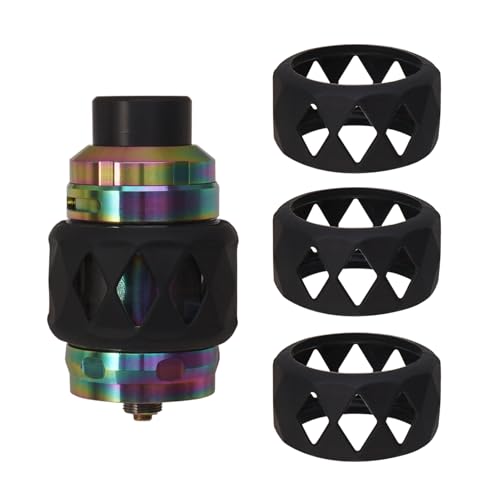 YiTenn Etui de Protection Housse pour zeus sub ohm/Z Mesh RTA/ TFV12 prince,TFV16,18,etc(sans liquides ni recharges,sans nicotine ni tabac)(Lot de 3-Noir)
