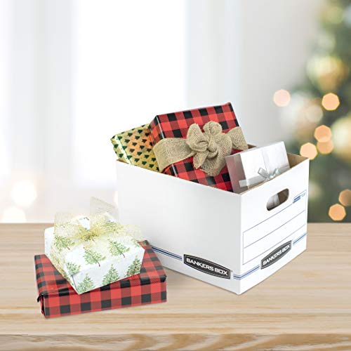 Bankers Box 0071301 Stor/File Storage Box With Lift-Off Lid, Letter/Legal, 12 X 10 X 15 Inches, White, 12 Pack #TOP2