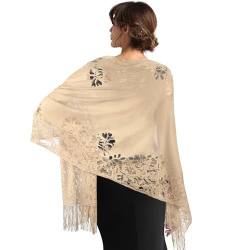 Regalo perfetto: la nostra sciarpa versatile e alla moda o scialle in pizzo è un regalo premuroso e pratico per le donne (mamma, moglie, sorella, figlia, amica) per un compleanno, anniversario, San Valentino, festa della mamma, ringraziamento, laurea, Natale.
