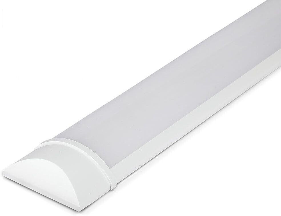 LED Batten Light 2ft & 4ft – Super Bright 4000K Cool White, Slim Integrated Tube Light, Energy Efficient, Flicker-Free, Easy Install – Indoor Garage, Workshop, Office, Utility Room (1, 4ft)