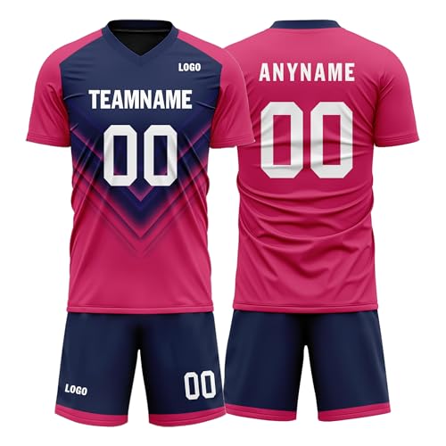 Custom Soccer Jersey Men Youth Custom Team Uniforms Personalized Jerseys and Shorts with Logo Name Number for Kids Adults