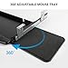 Solid Steel Under Desk Keyboard Tray Slide Out with 360° Rotating Mouse Platform,Keyboard Shelf Sliding,Under Desk Mounted Keyboard Holder,Under Desk Keyboard Drawer 28