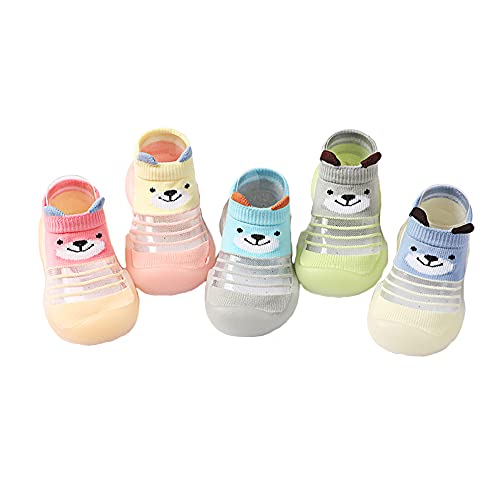 Baby Shoes Newborn Unisex Cartoon Baby Girl Boy Kids Anti-Slip First Walkers Soft Rubber Sole Cotton Sock Toddler Floor Shoe