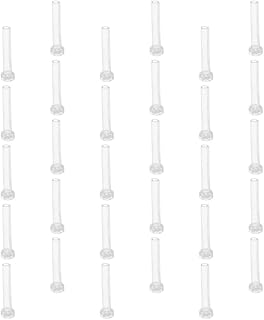 iplusmile Earring Posts Plastic Earring Backs, Plastic Anti- Sensitive Pierced Earring Sleeves Clear Earring Backs for Men Women DIY Supplies, 50pcs