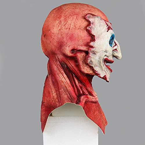 Which Is Me Scary Halloween Mask Tear-Off Type Skeleton Joker or Ghost Rider Double Mask Creepy Halloween Carnival Cosplay Costume Props