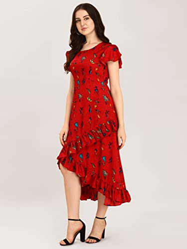 Image of QIQI Women's Crepe A-Line Maxi Casual Dress