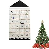 【Haute qualité】Notre calendrier de l'Avent de Noël est fabriqué en tissu de haute qualité, doux, durable, inodore et réutilisable. Ses couleurs vives et éclatantes sont parfaites pour les décorations de Noël.