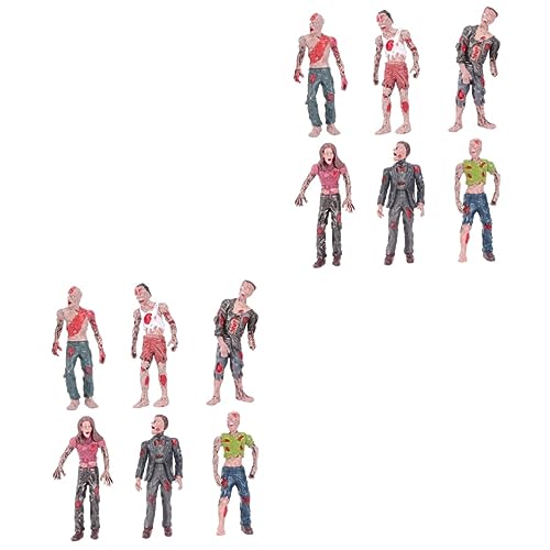 ibasenice 12 Piezas Juguetes De Zombies para Niños Estatuilla De Juguete Figurilla Decoraciones Zombies Muñeca Aterradora Zombies 3 Muñecas Microjuguetes Película Mini Niño Juguetes Bjd