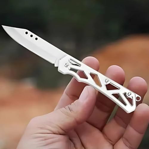 Canivete Multiuso Dobrável em Aço Inox com Chaveiro, Design Moderno, Portátil