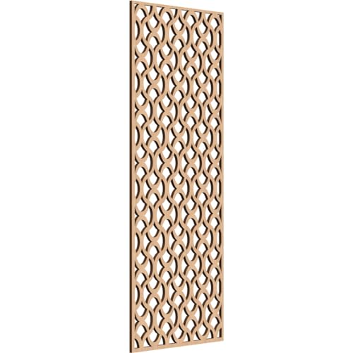 Image of Resort Decorative Pierced Fretwork Wood Wall Panels, 19 3 /8 inchW x 49 3 /8 inchH x 3 /8 inchT, Hickory