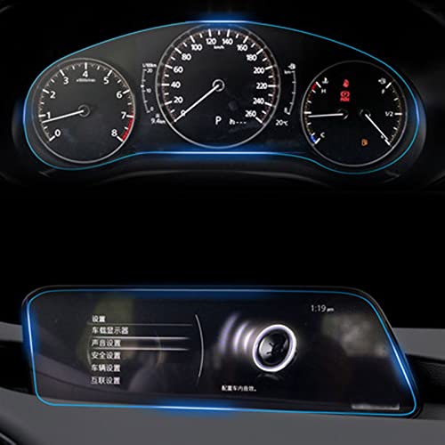 Écran tactile Mazda 3 en verre trempé 8.8 anti-rayures pour navigation et compteurs