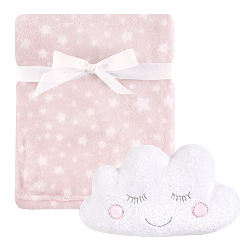 Image of Hudson Baby Unisex Baby Plush Blanket with Toy, Pink Cloud, One Size