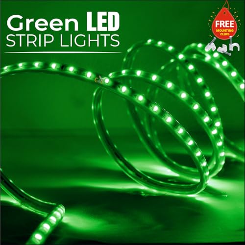 Image of Errol led Strip Lights for Home Decoration | Waterproof led Rope Lights | Energy Saving Strip Light for Room | Home Decor Lights for Diwali, Christmas, Outdoor (Green, 50 Meter)