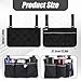 Ouligay Wheelchair Cup Holder Wheelchair Side Bag Wheelchair Armrest Storage Bag to Hang on Side Oversized Zipper Pouch Pocket for Electric Wheelchairs Walker Rollator Scooter