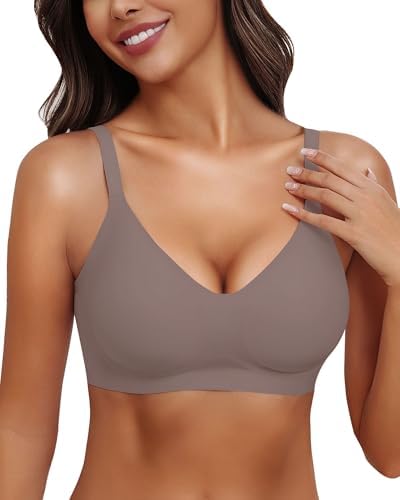 Womens Wireless Bras Seamless Comfortable Push Up No Underwire Bralette Supportive Full Coverage Everyday Bra