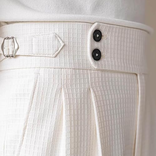 Mens Dress Pants Regular Fit Casual Comfy Work Trousers Straight Leg Stretchy Bottom with Belt Loops with Pockets2