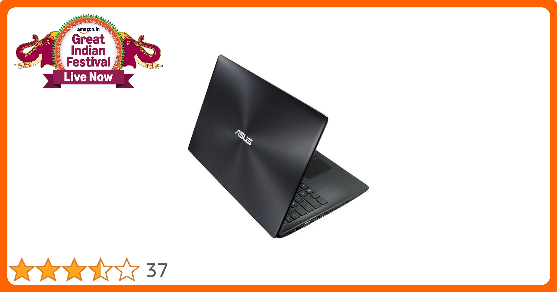 Asus X553MA-XX515D Laptop (Pentium N3540/2GB/500GB/DOS/Intel