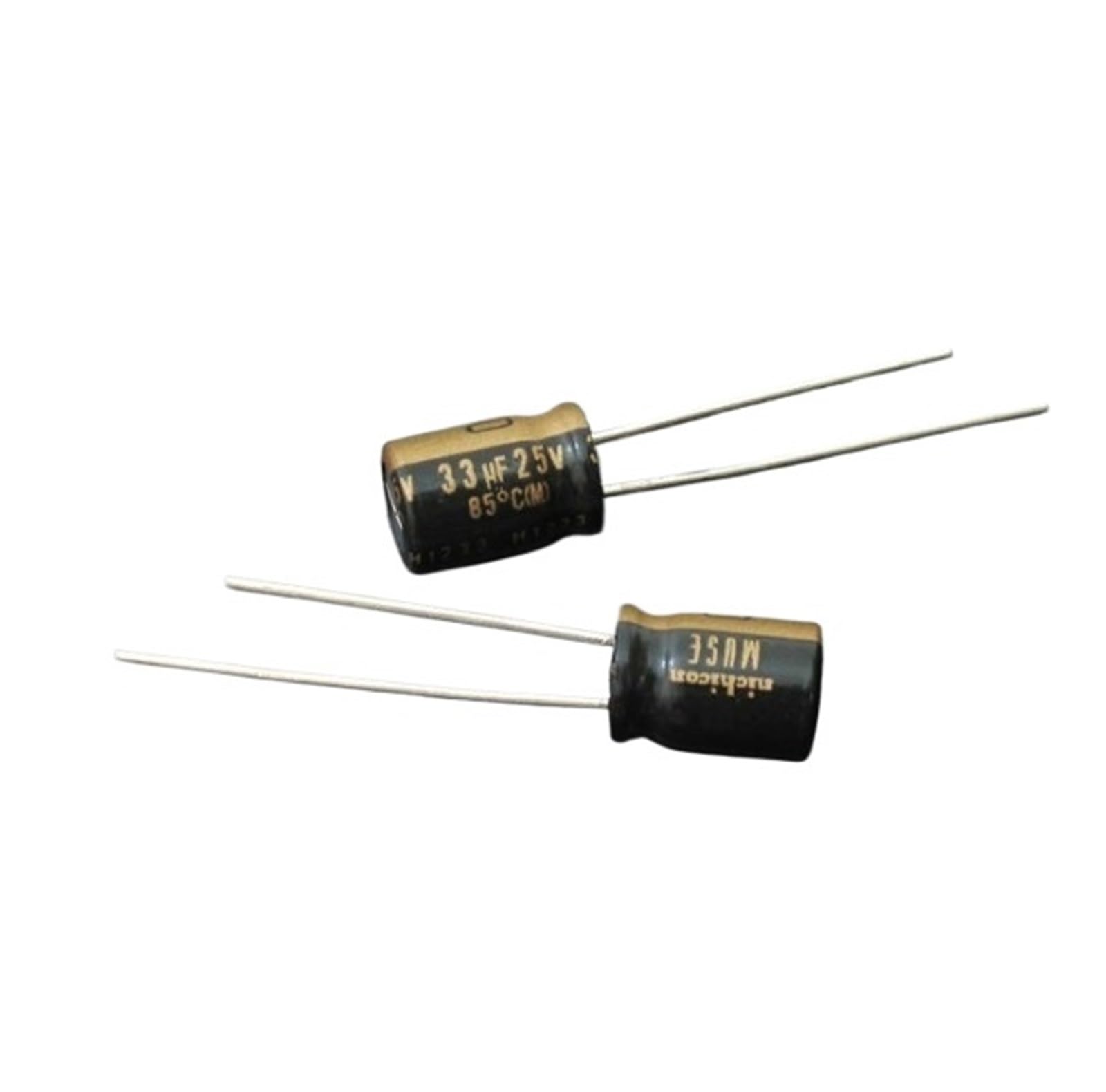 LEOTNNDQ 10pcs 33uF 25v copper pin audio electrolytic capacitors