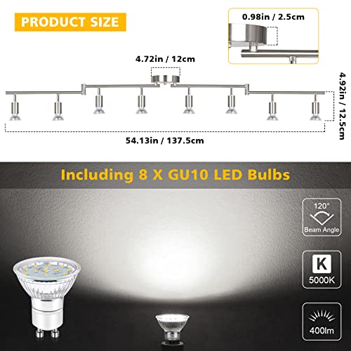 Unicozin Led 8 Light Track Lighting Kit thumb #2