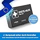 KFZ-Verbandkasten nach aktueller DIN 13164 [EUROPAWEIT GÜLTIG] gemäß StVZO | inkl. 2 med. Gesichtsmasken | Erste Hilfe Set, Kasten, Verbandskasten Auto, PKW