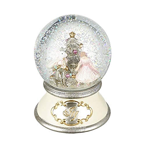 Heaven Sends Hand Painted Resin NUTCRACKER BALLET Waterball/Snow Globe - Clara and Mouse King