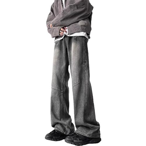 Men's Jeans Autumn American Straight Denim Long Pants for Men