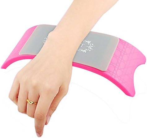 Arc Plastic & Silicone Nail Art Cushion Pillow Nail Salon Hand Holder Arm Rest Manicure