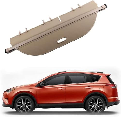 Cubreobjetos retráctil para Toyota RAV4 2013-2018 y protector extensible de maletero 2